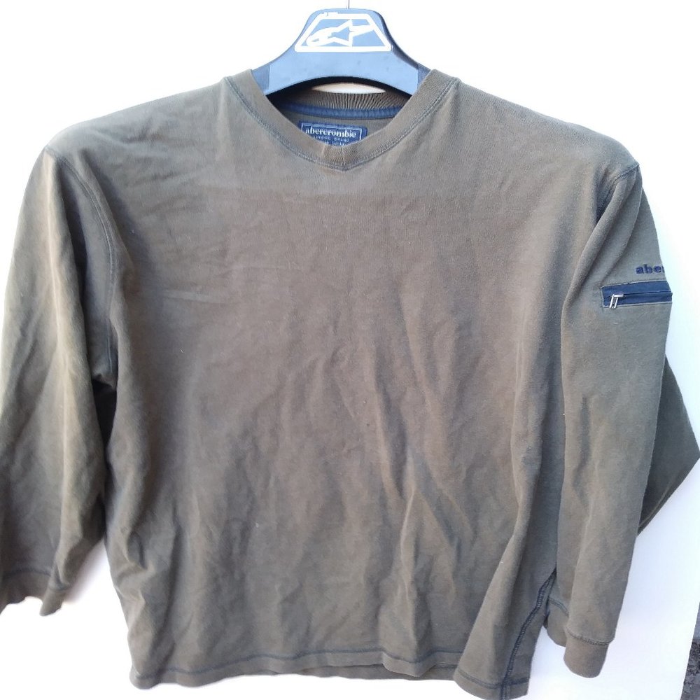 Abercrombie & Fitch Men Muscle Long Sleeve Logo  Large?